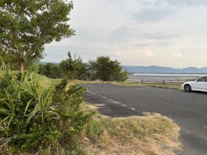 八代市水島町にある万葉の里公園の駐車場２