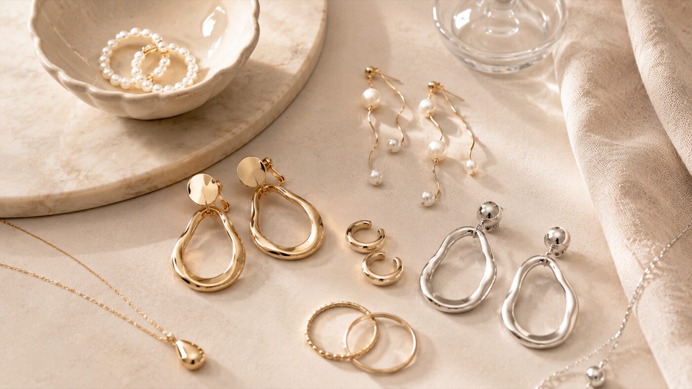 大ぶりピアス・アクセサリー